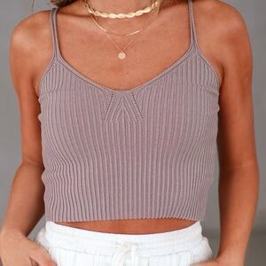 Benny Knit Tank Women's Ribbed Knit Tank Top